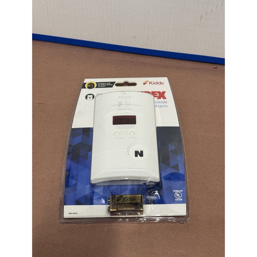Kidde Firex Plug In Carbon Monoxide Alarm Detector w/ Battery Backup 900-0076